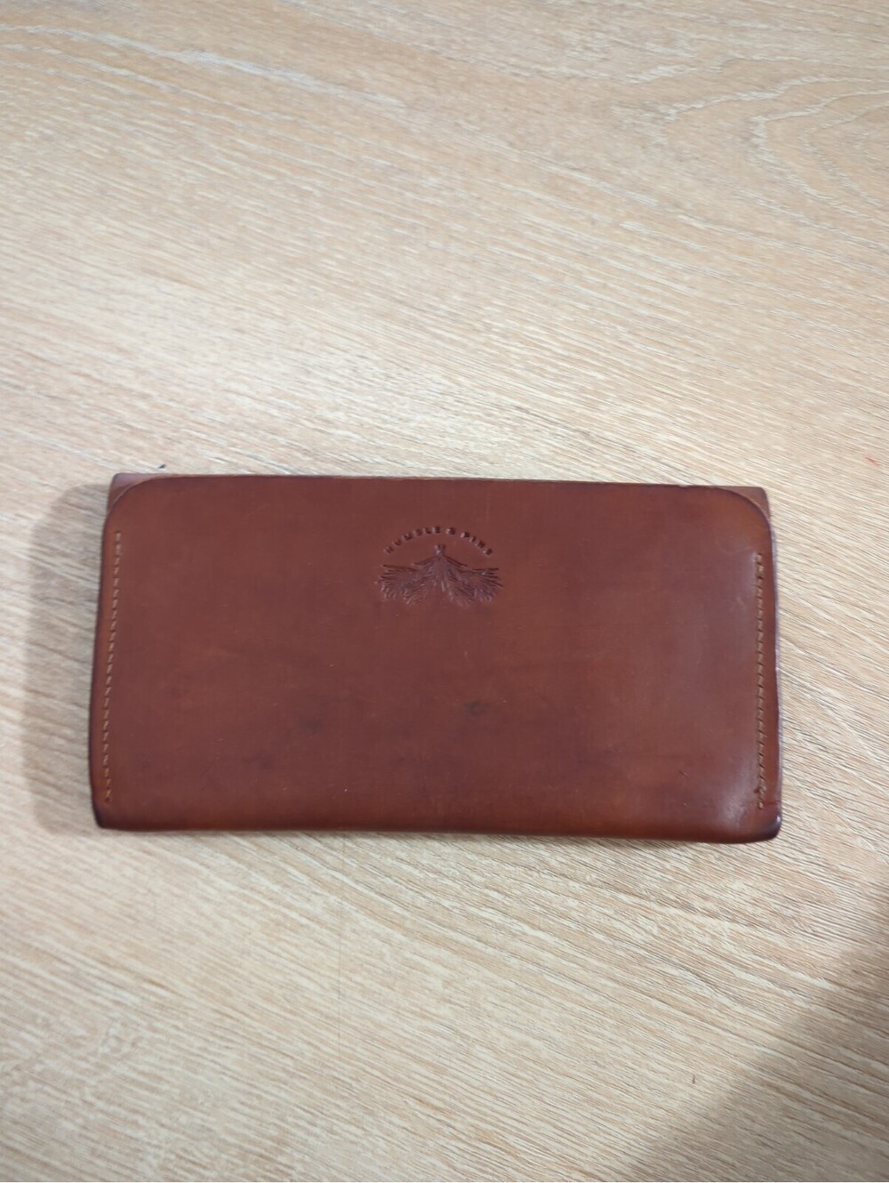 Humble & Pine brown wallet leather clutch Heavy Duty